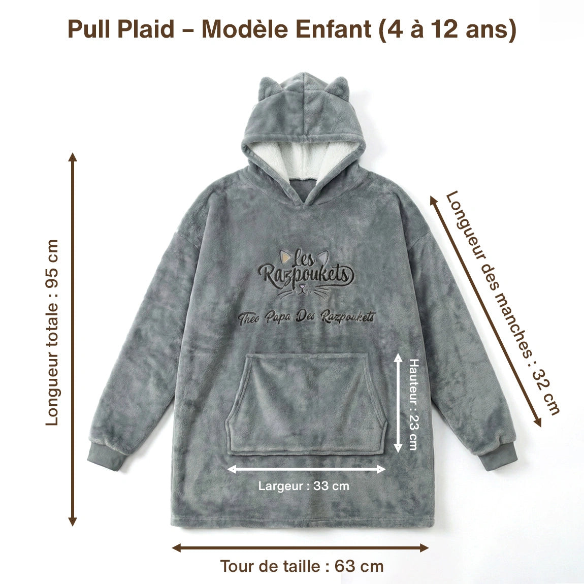 Pull Plaid Enfant - Personnalisé