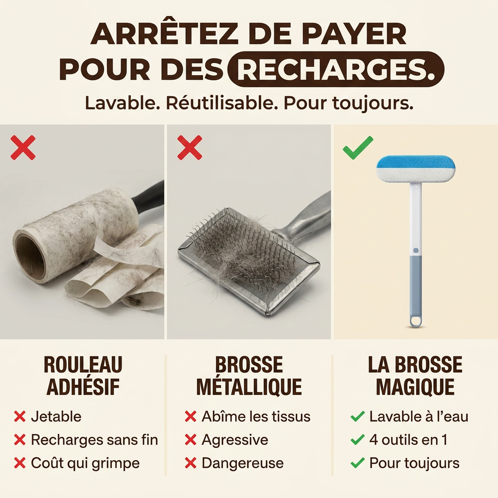 La Brosse 4 en 1 — Le Soin Quotidien