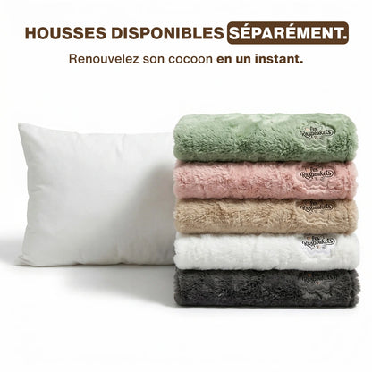 Coussin Cocoon — broderie patch Les Razpoukets®