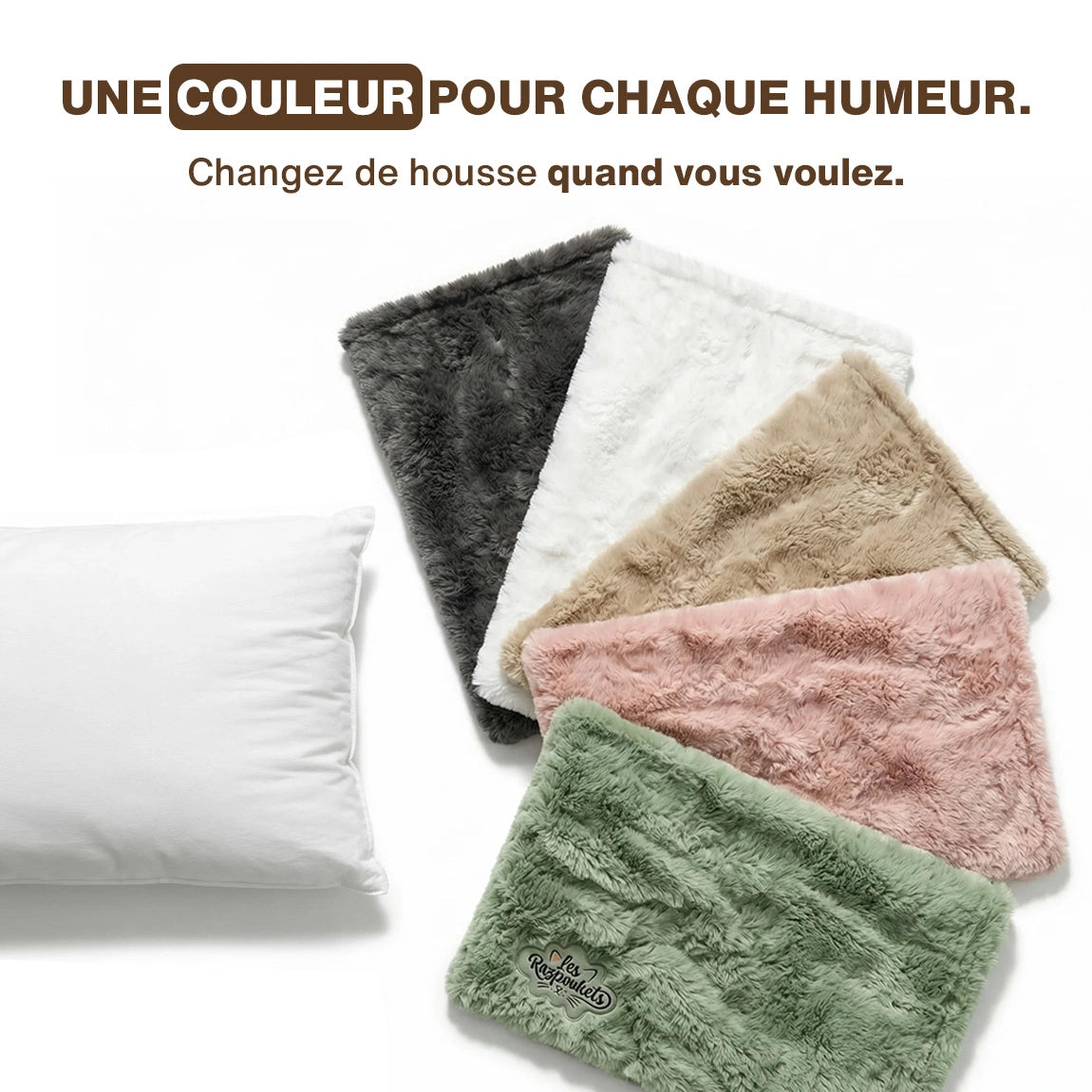 Coussin chat 46×74 cm — taille XXL pour gros chats