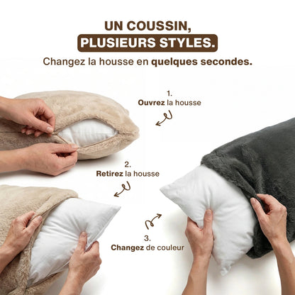 Coussin XXL pour chat — housse lavable machine 30°C
