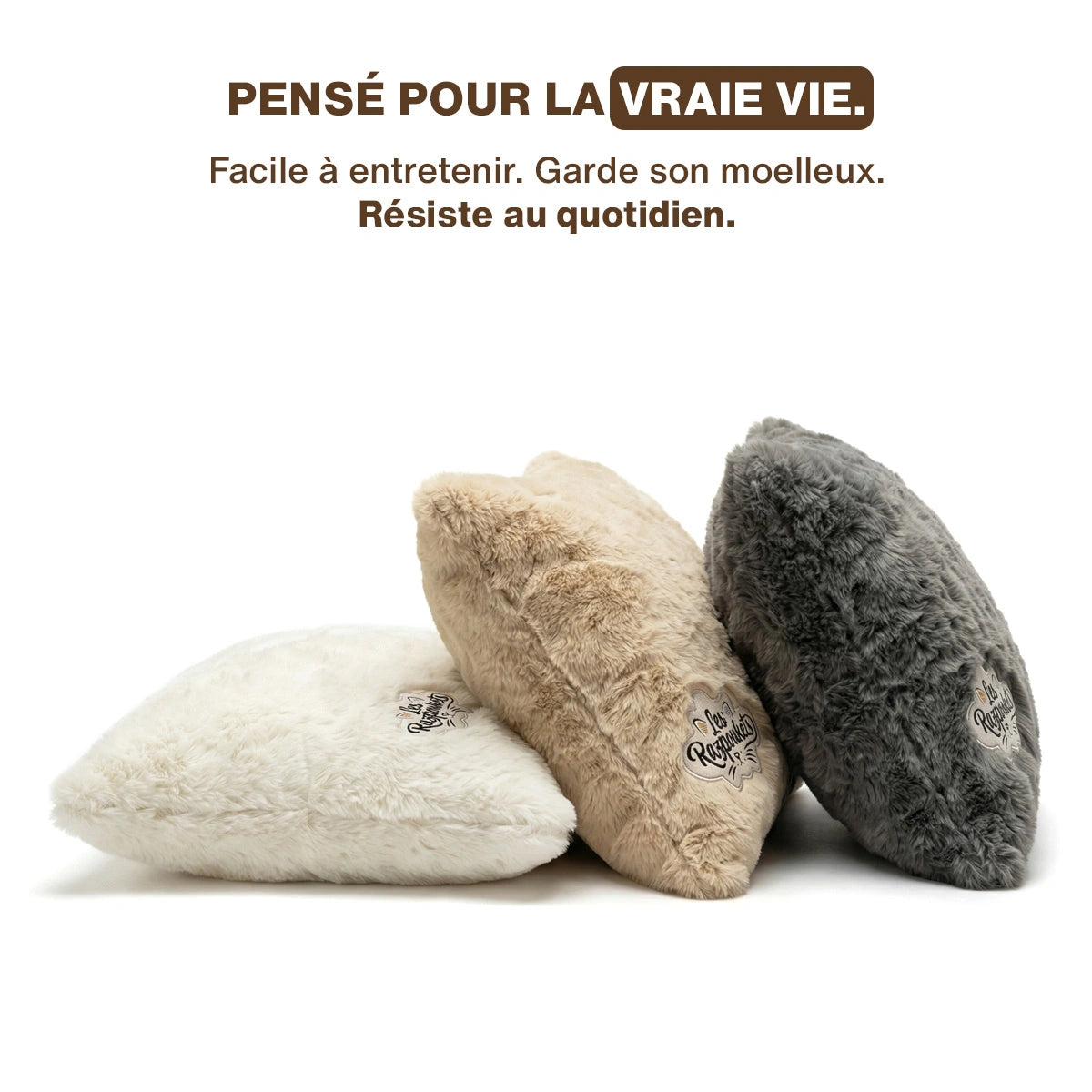 Coussin XXL chat — effet cocon enveloppant