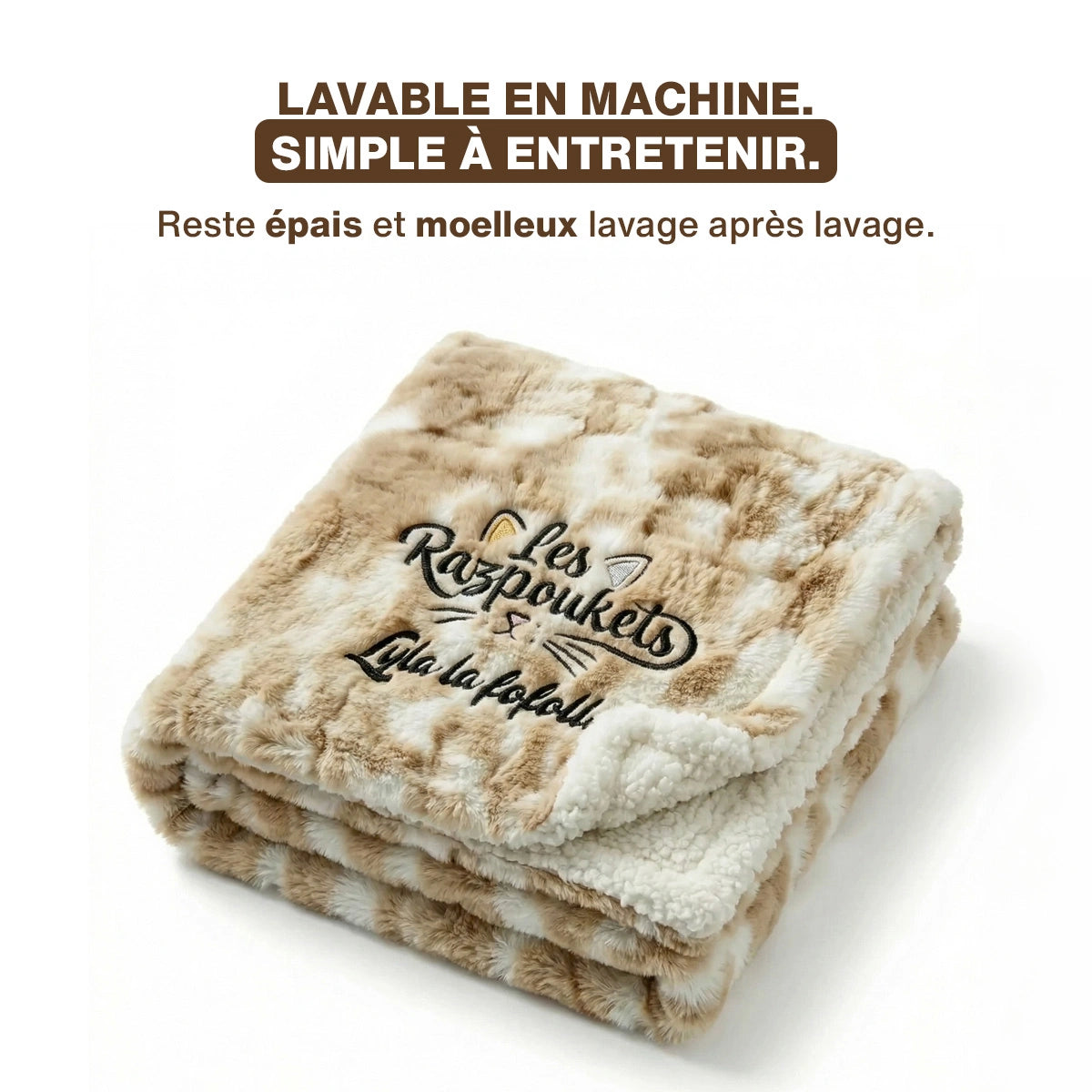 Plaid Cocon personnalisé — chaud et enveloppant
