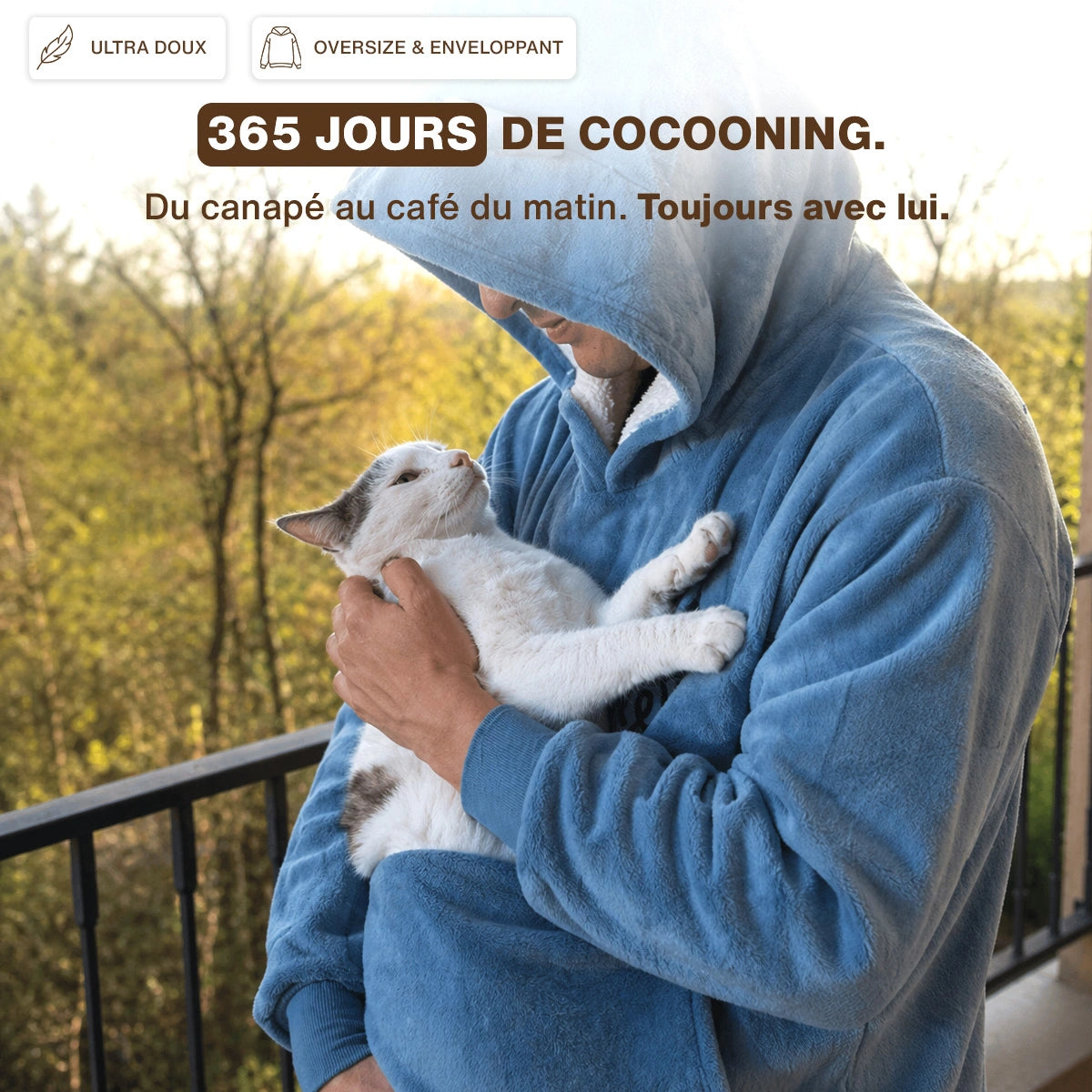 Pull plaid Razpoukets® — lavable machine 40°C délicat