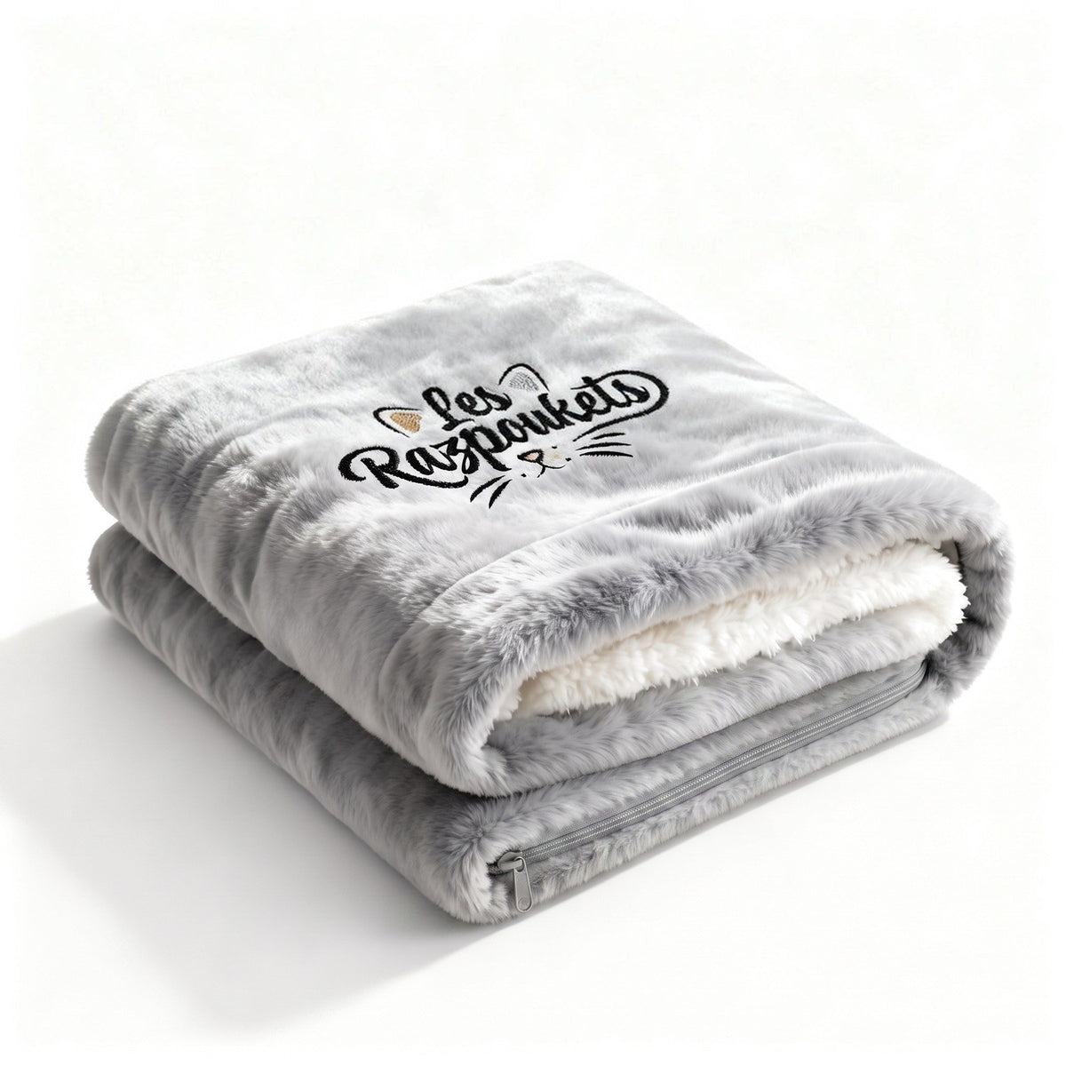 Plaid Razpoukets zippé coloris gris
