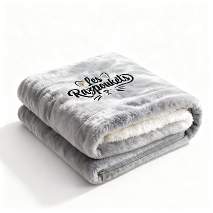 Plaid Razpoukets zippé coloris gris