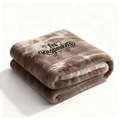 Plaid Razpoukets zippé coloris marron