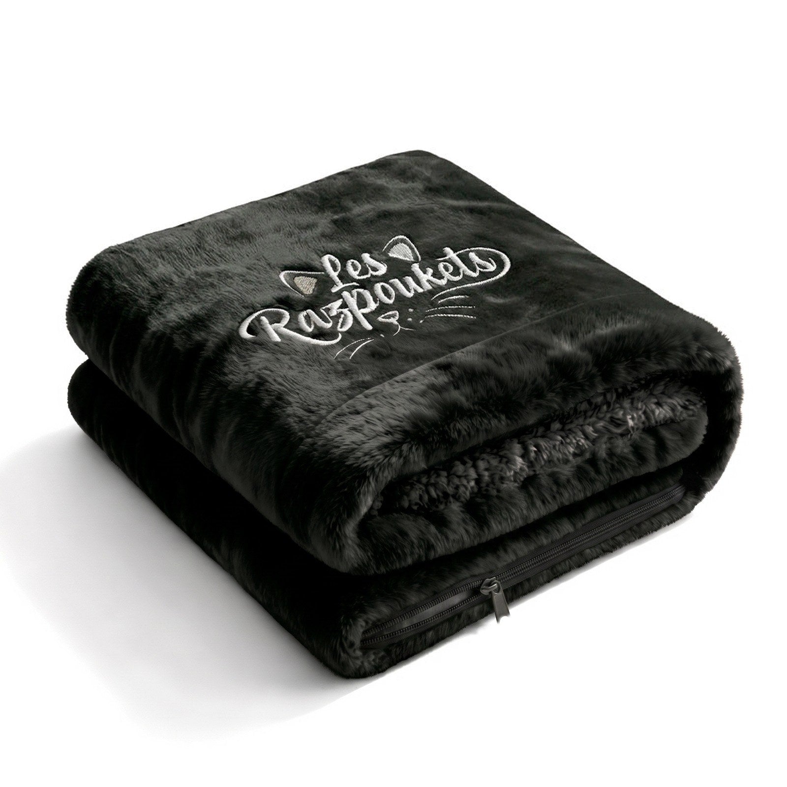 Plaid Razpoukets zippé coloris noir