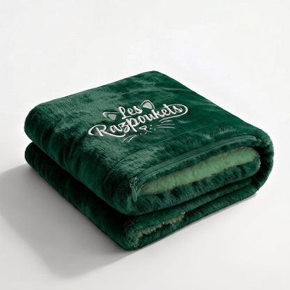 Plaid Razpoukets zippé coloris vert émeraude
